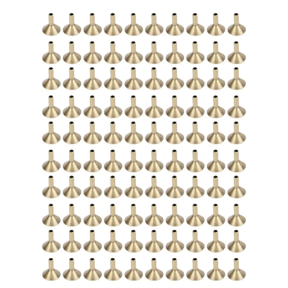 100pcs Alloy Incense Cone Tray Funnel Shape Mini Size Incense Stick Rack 1in Backflow Design Backflow Incense Rack