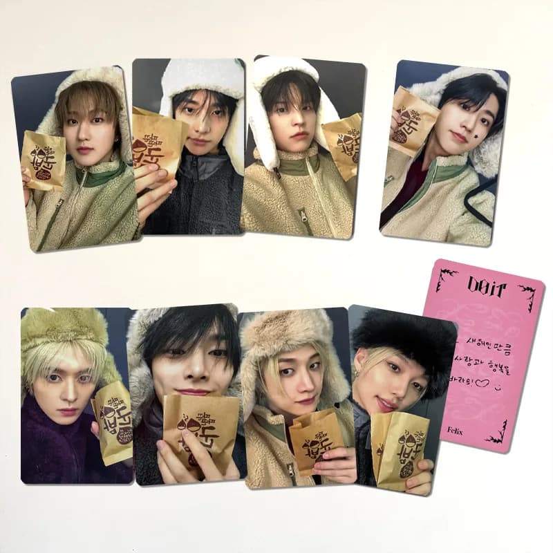 Carta Autografata dei Fan di Straykids 'Do IT', Offerta Speciale, Piccola Carta da Collezione, Carta Fotografica di Jiniret, Carta LOMO di Celebrità
