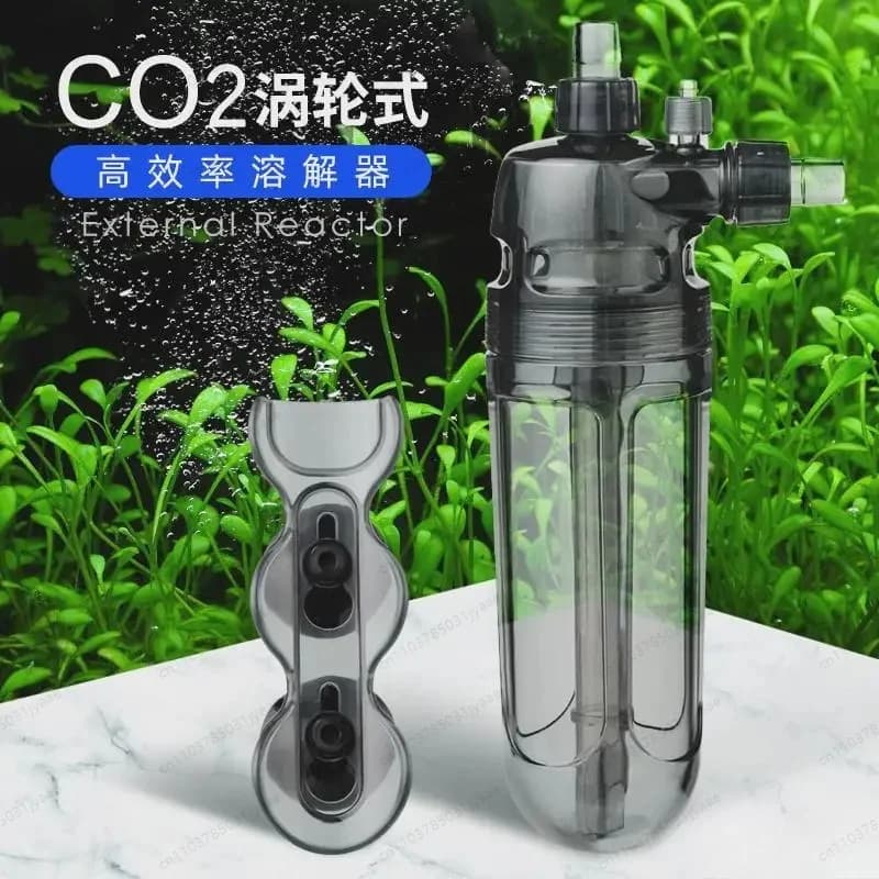 Super Reactor Aquarium Plants Fish Tank CO2 Turbo Dissolver Aquarium Diffuser External CO2 Turbo Refiner