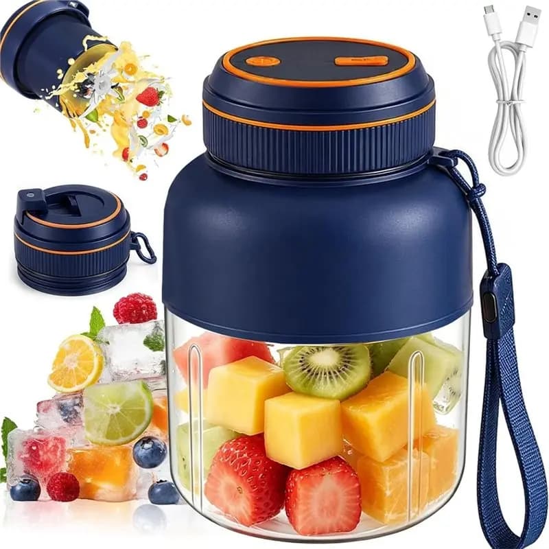 A66T-Fresh Juice Portable Blender, 45Oz Wireless Juicer Cup, 80W Portable Wireless Juicer Cup, For Fruits& Vegetables