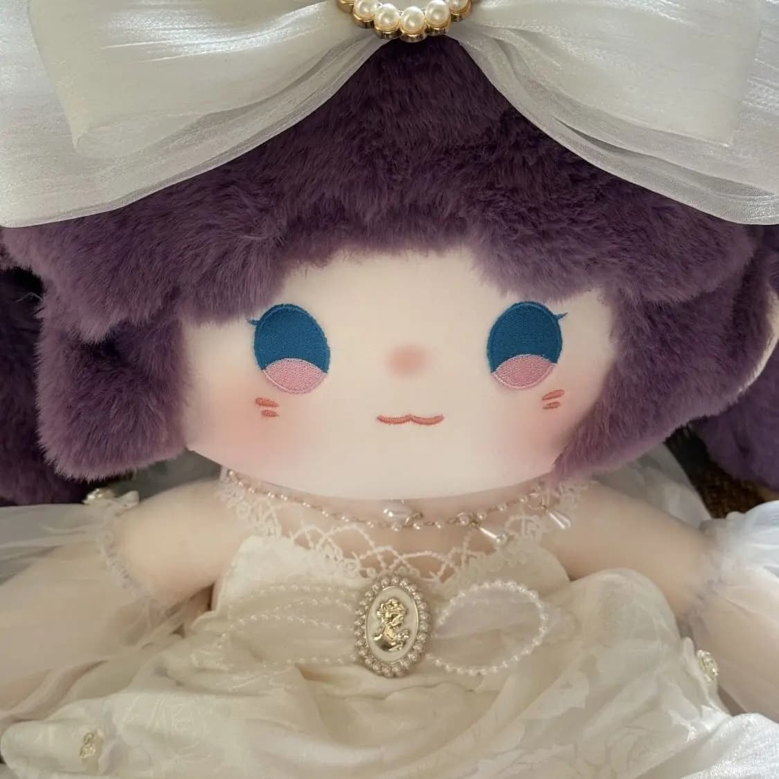 40cm Love and Deepspace Cute Rafayel Anime Girl Sitting Posture Plush Doll Body Dress Up Cotton Plushie Pillow Toys Gift
