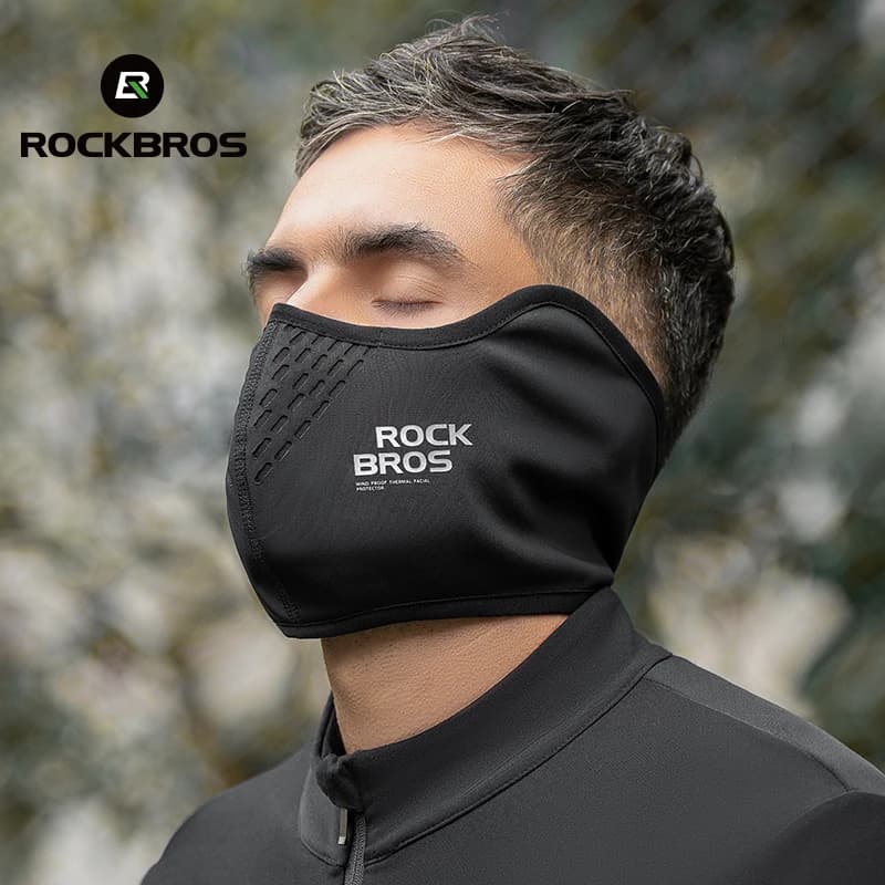 ROCKBROS Warmer Face Mask antivento moto Fleece Sport sciarpa Outdoor Face Protection passamontagna bicicletta Running Cycling Cap