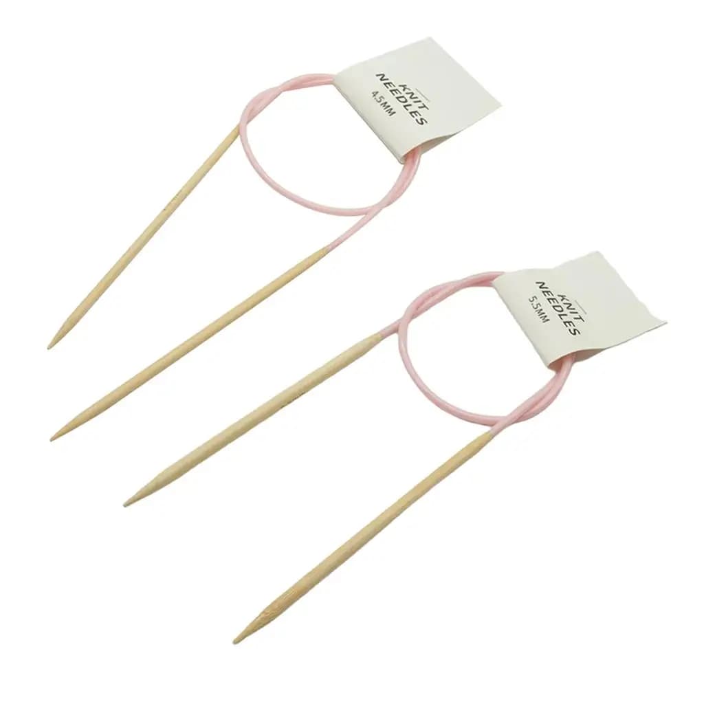 Bamboo Circular Knitting with Plastic Tube Crafts Yarn Sets