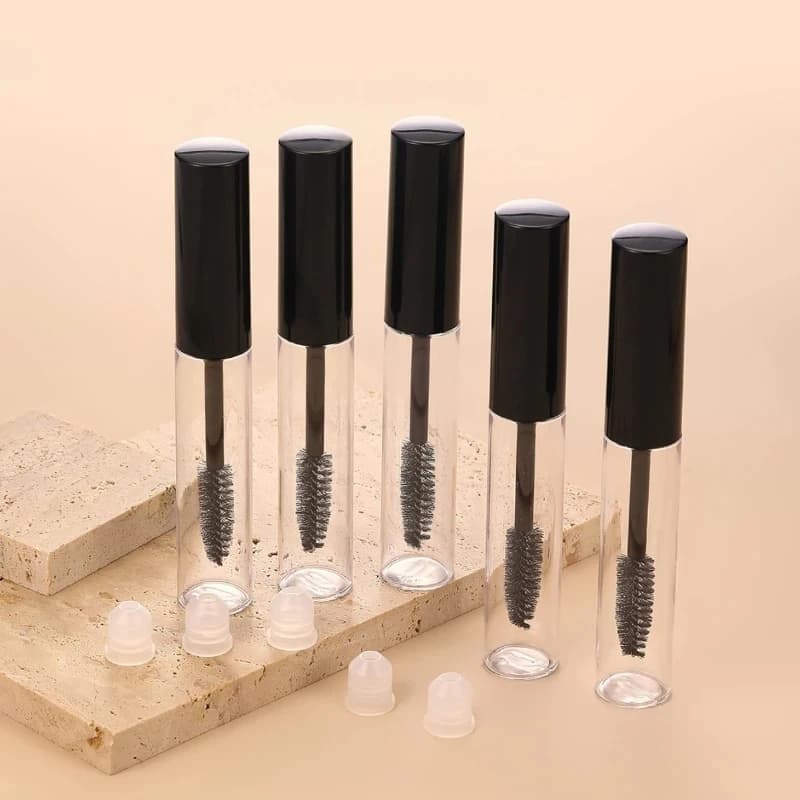 10 Pieces Vacuum Tubes for Mascara from 10/1ML with Flacons for Eyelashes, Cosmetic Container Rechargeable for Mascara, Mini Container for Makeup