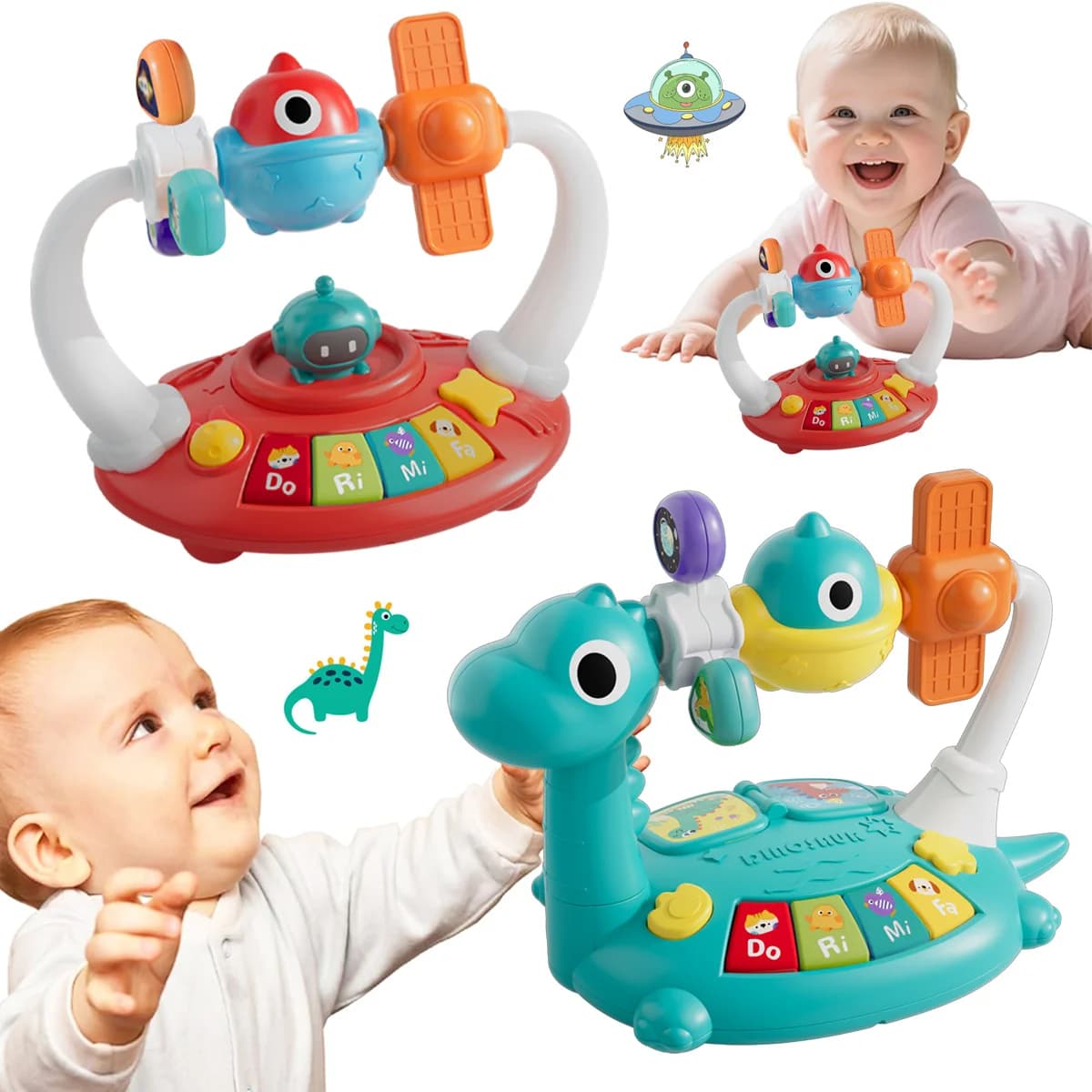 Giocattoli con tastiera per pianoforte musicale, giocattoli elettronici per l'educazione precoce, giocattoli per l'educazione musicale, giocattoli per l'attività del bambino, coltivazione del colore dei bambini