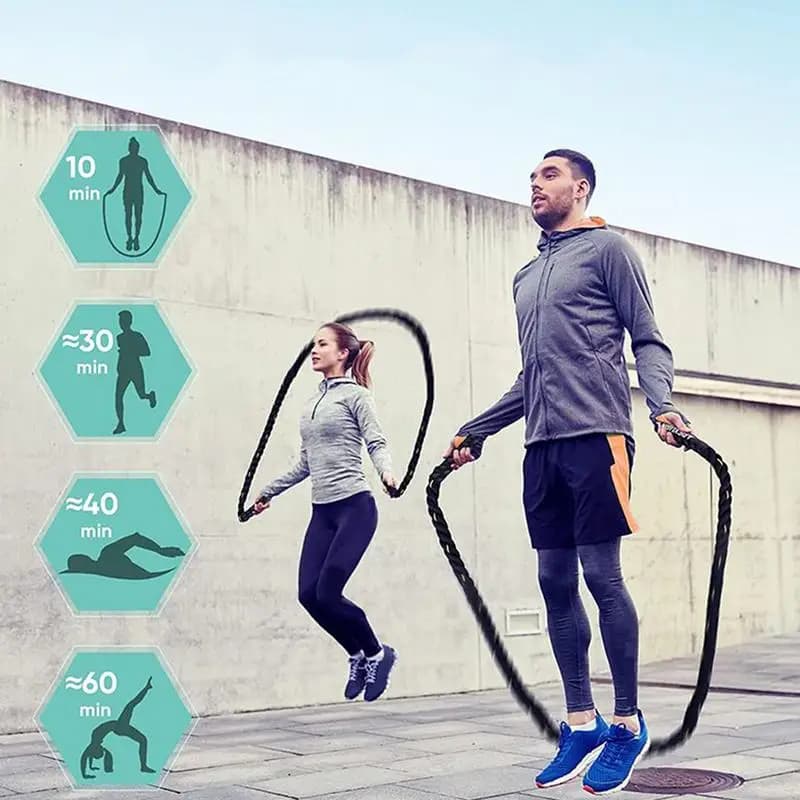 Weighted Jumping Waist Training Jumprope 0,98 Inch Body Shaping Jumprops for Women Men Portable Gym Training Equipment