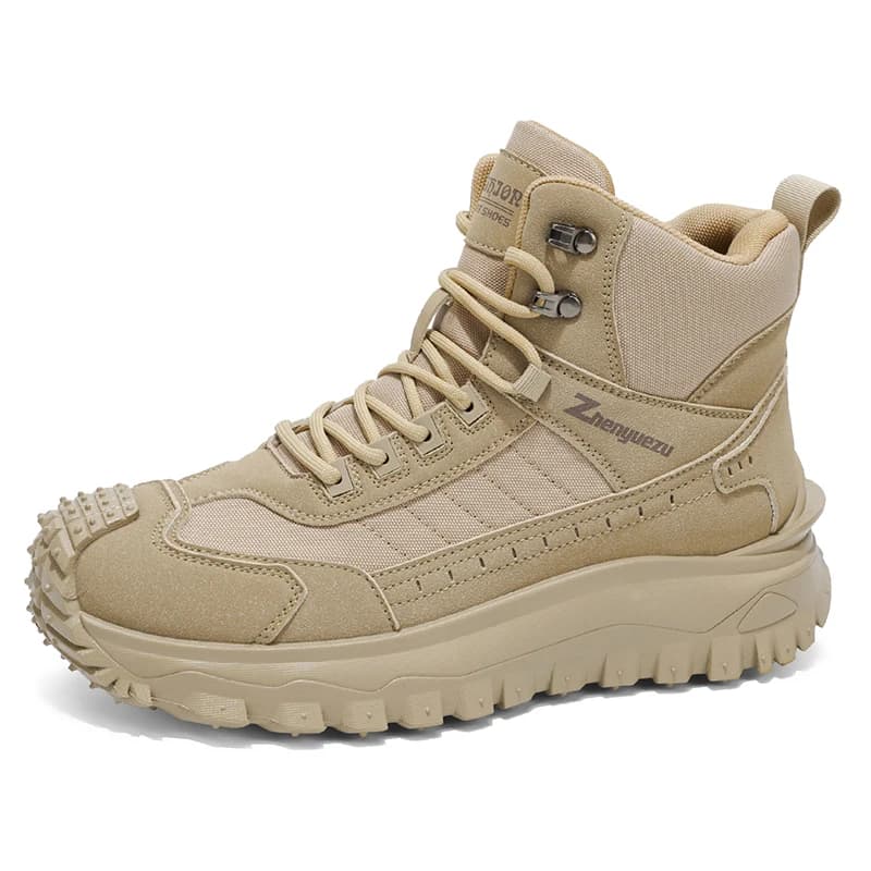 Scarpe da trekking da uomo Stivali da esterno in tela scamosciata Scarpe da ginnastica tattiche da caccia da trekking da uomo resistenti all'usura