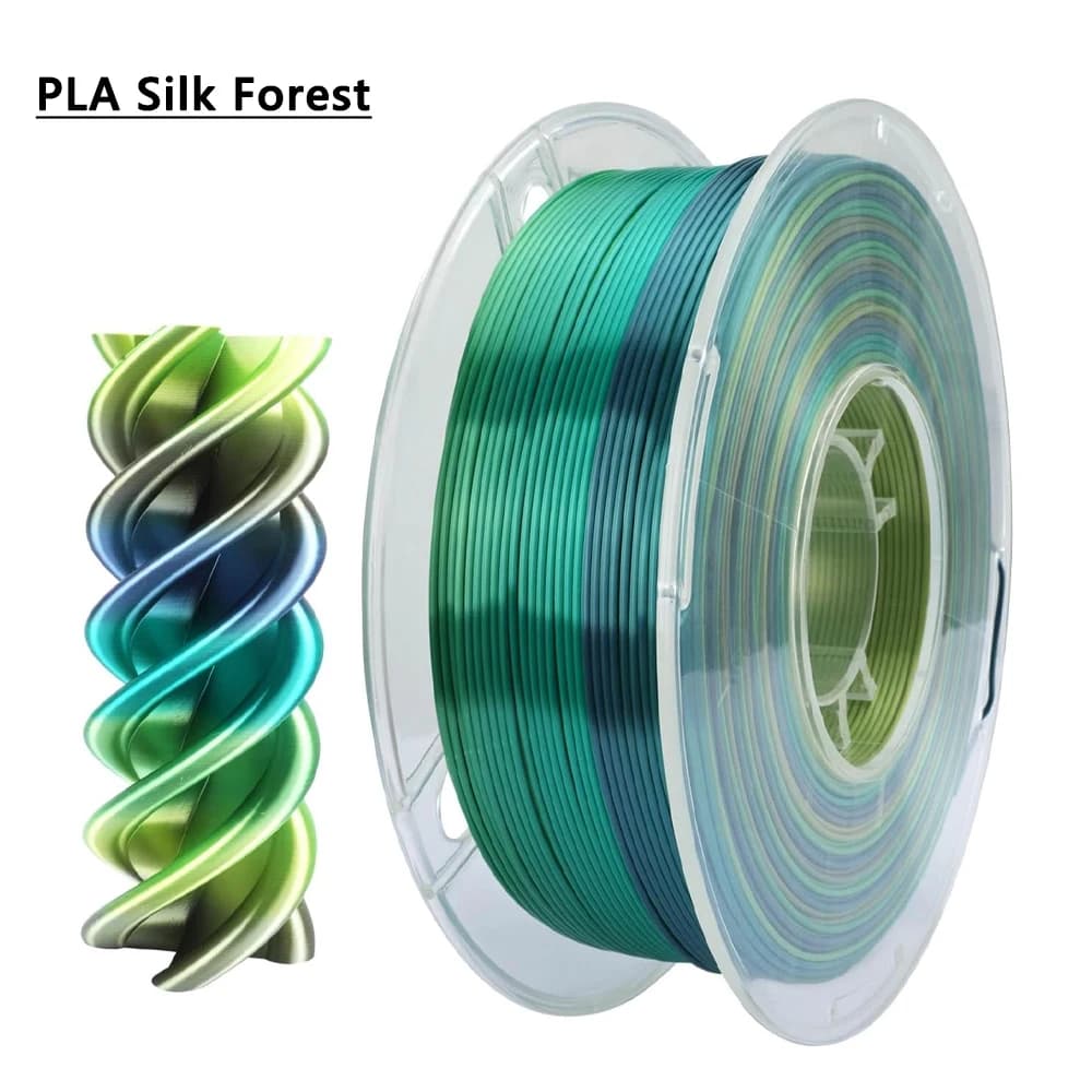 250g 500g 1Kg PLA 3D Printer Filament PLA Silk Forest 1.75mm Printing Filament Independent vacuum packaging