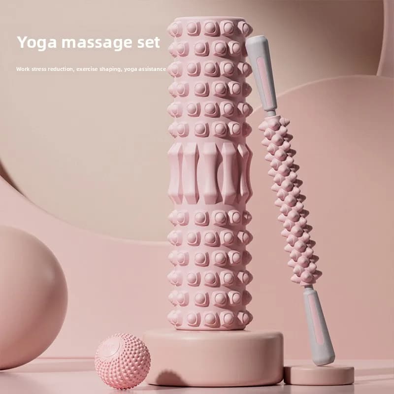 Yoga Column Yoga Equipment Spiky Foam Roller Muscle Relief Leg Shaping Massage Stick Fascia Ball Fitness Massage Tool