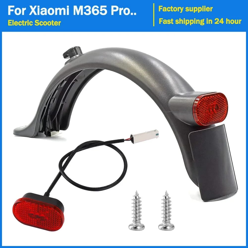Parafango posteriore per Xiaomi 3 M365 Pro PRO 2 1S Scooter elettrico Skateboard Pneumatico Splash Mud Guard Staffa Set Fanale posteriore Parafango