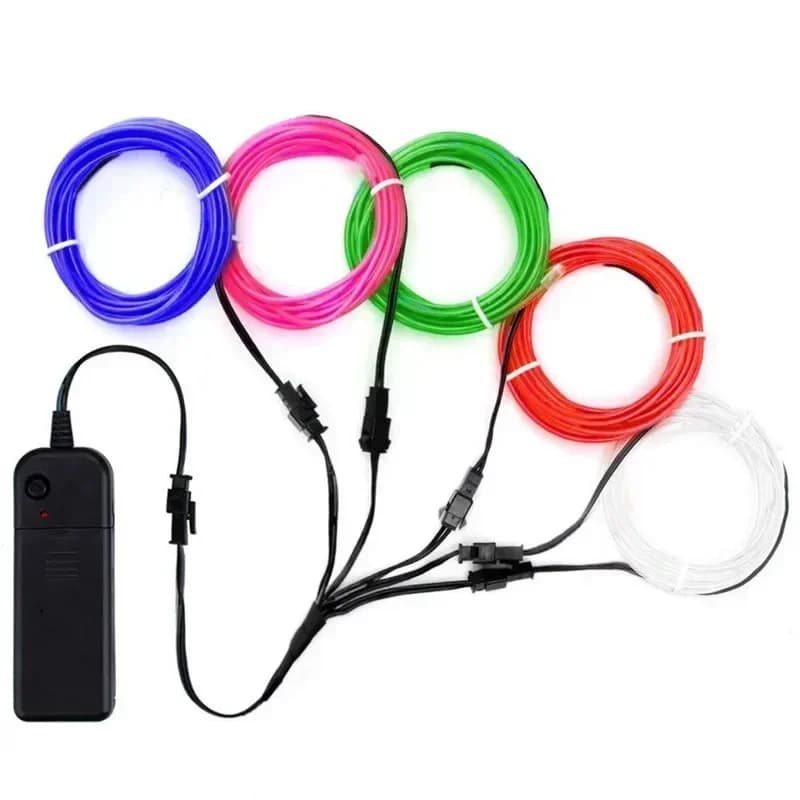 1M/3M/5M Flessibile Luce Al Neon Palla Vestito Decorazione Luce EL Cavo Luminoso Festa FAI DA TE Atmosfera Luce Impermeabile HA CONDOTTO LA Luce