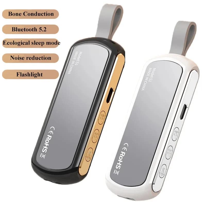 20206 Bluetooth 5.2 Altoparlante a conduzione ossea sotto il cuscino Altoparlante per la riduzione del rumore Lettore musicale stereo con torcia elettrica Aiuto per il sonno