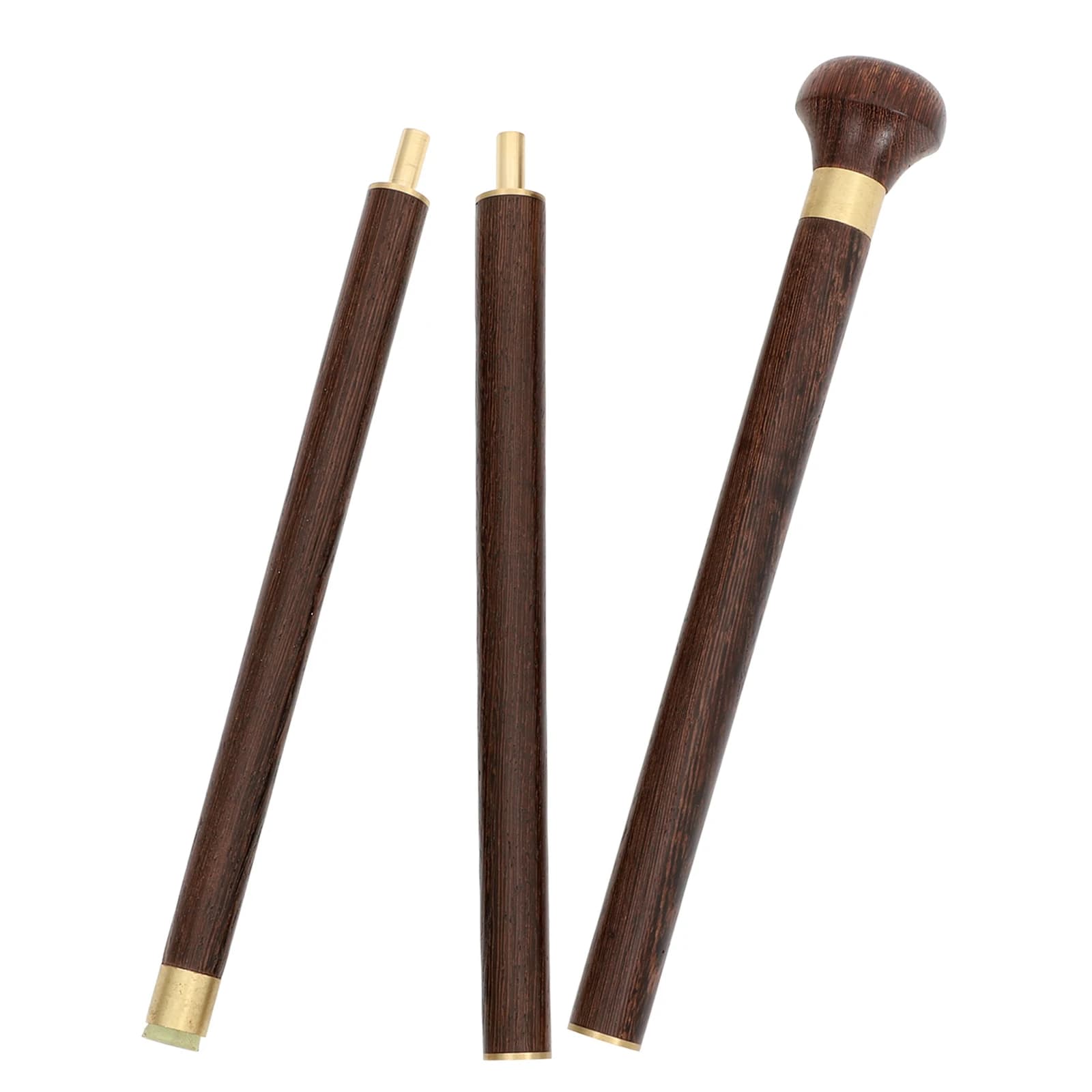 Anti-slip walking sticks Men's poles for hiking sticks and balance Elegant dark brown for elderly