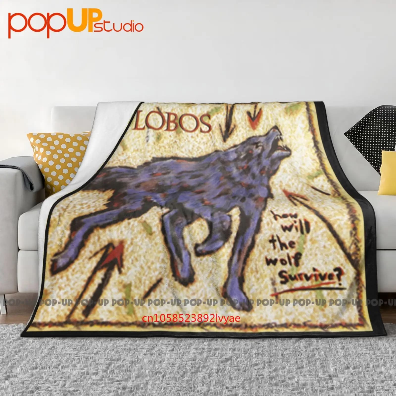 Los Lobos How Will The Wolf Survive Coperta trapuntata in vinile ultra morbida Copridivano invernale Copridivano
