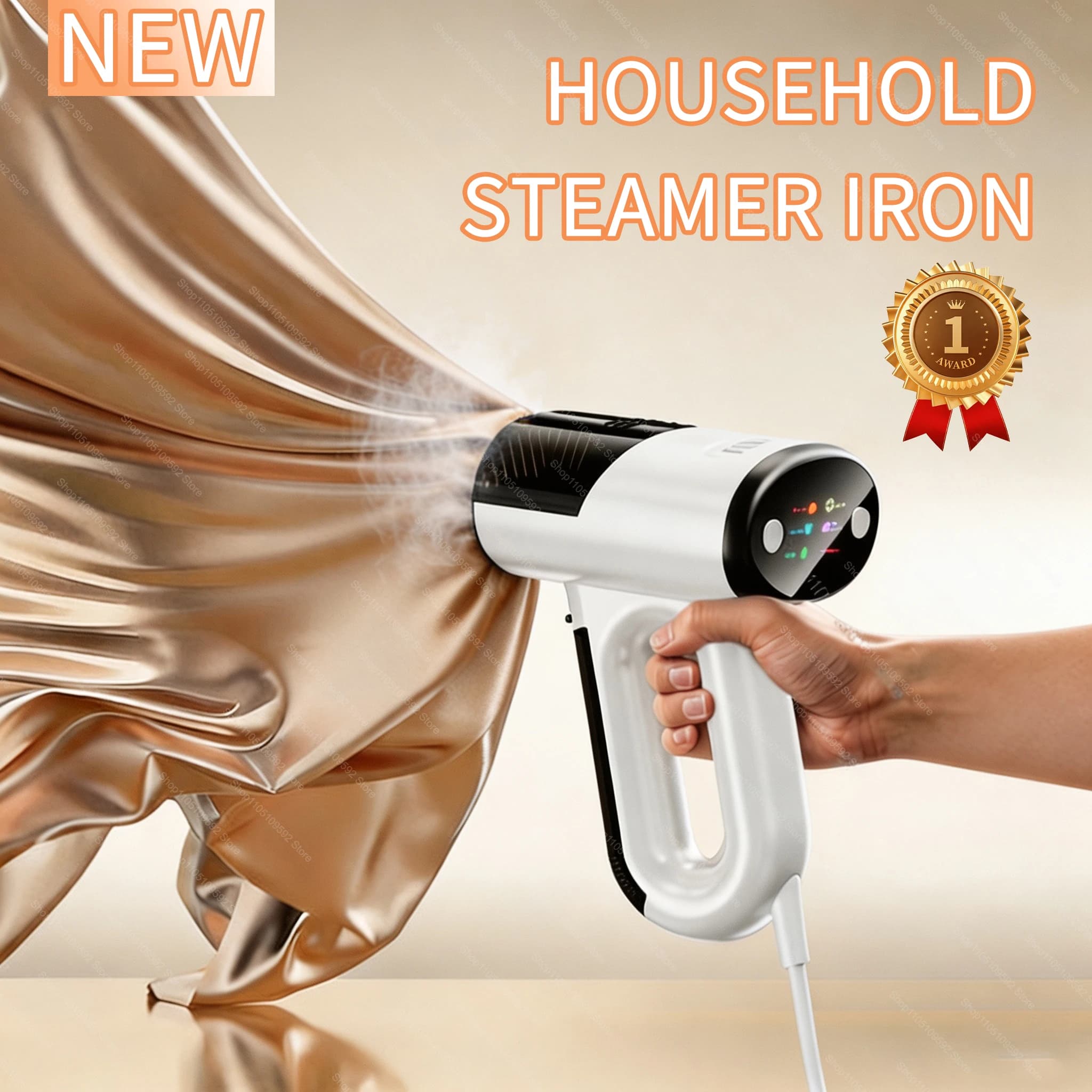 2 in 1 Powerful Adsorption Vacuum Steamer Steam Ironing Ironing Portable Handheld Garment Steamer Smooth Out Stubborn Wrinkles