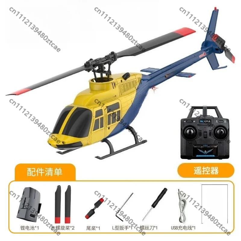 4CH 2.4G RC Helicopter Optical Flow Positioning Single Rotor Flybarless Realistic Scale RC Aircraft Model Toy