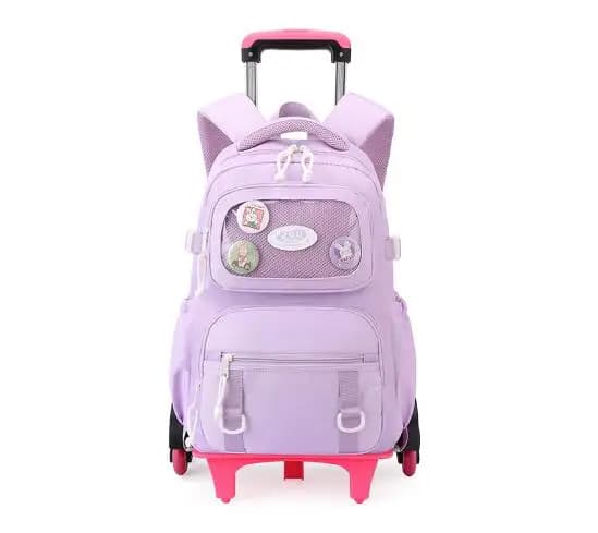 Zaino trolley scolastico con ruote per ragazze, borsa trolley scolastica con ruote per bambine, zaini scolastici con ruote per ragazze