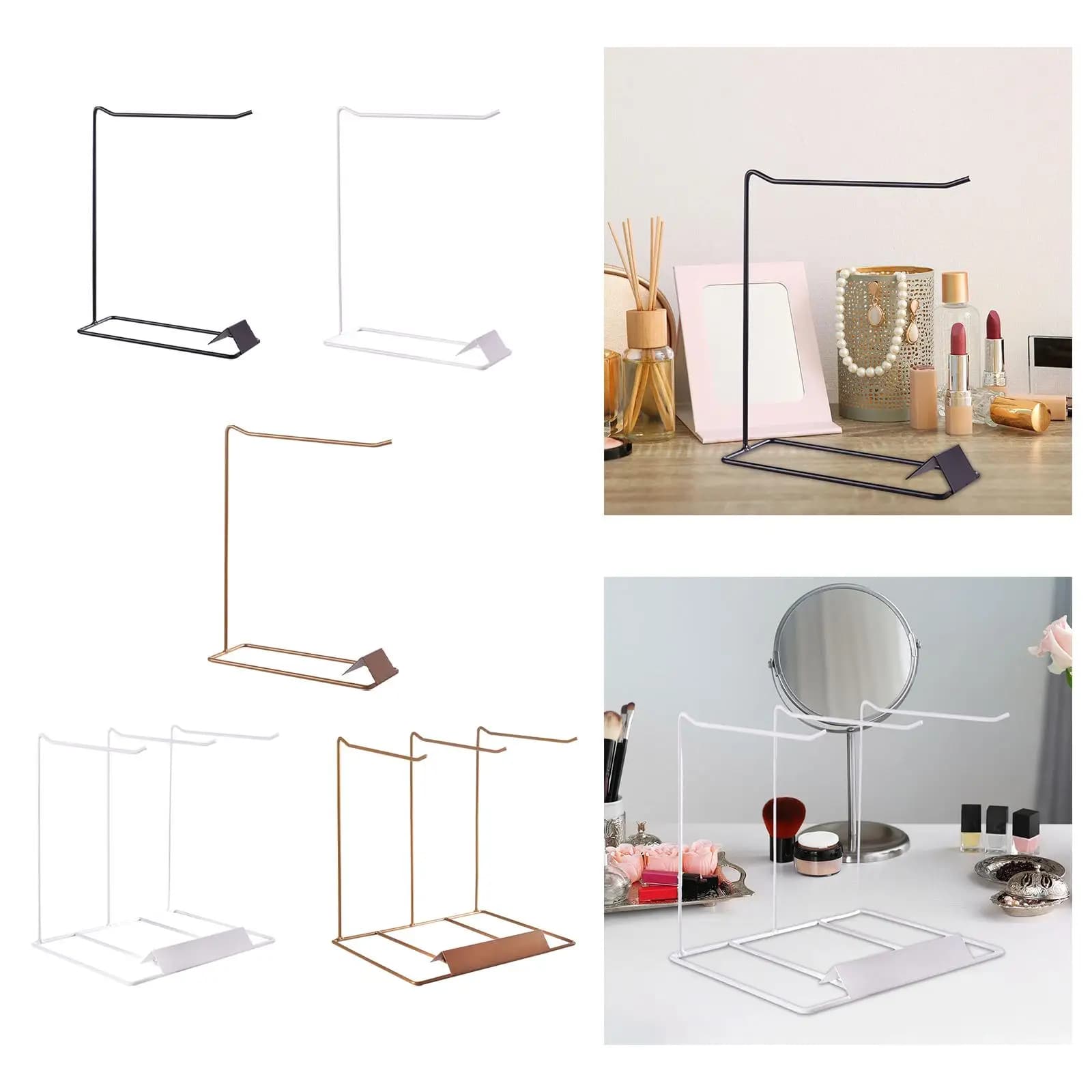 Jewelry Organizer Stand Hanging Pendant Desktop Fashion Earrings Display Jewelry Display Rack for Watch Keychains Showcase