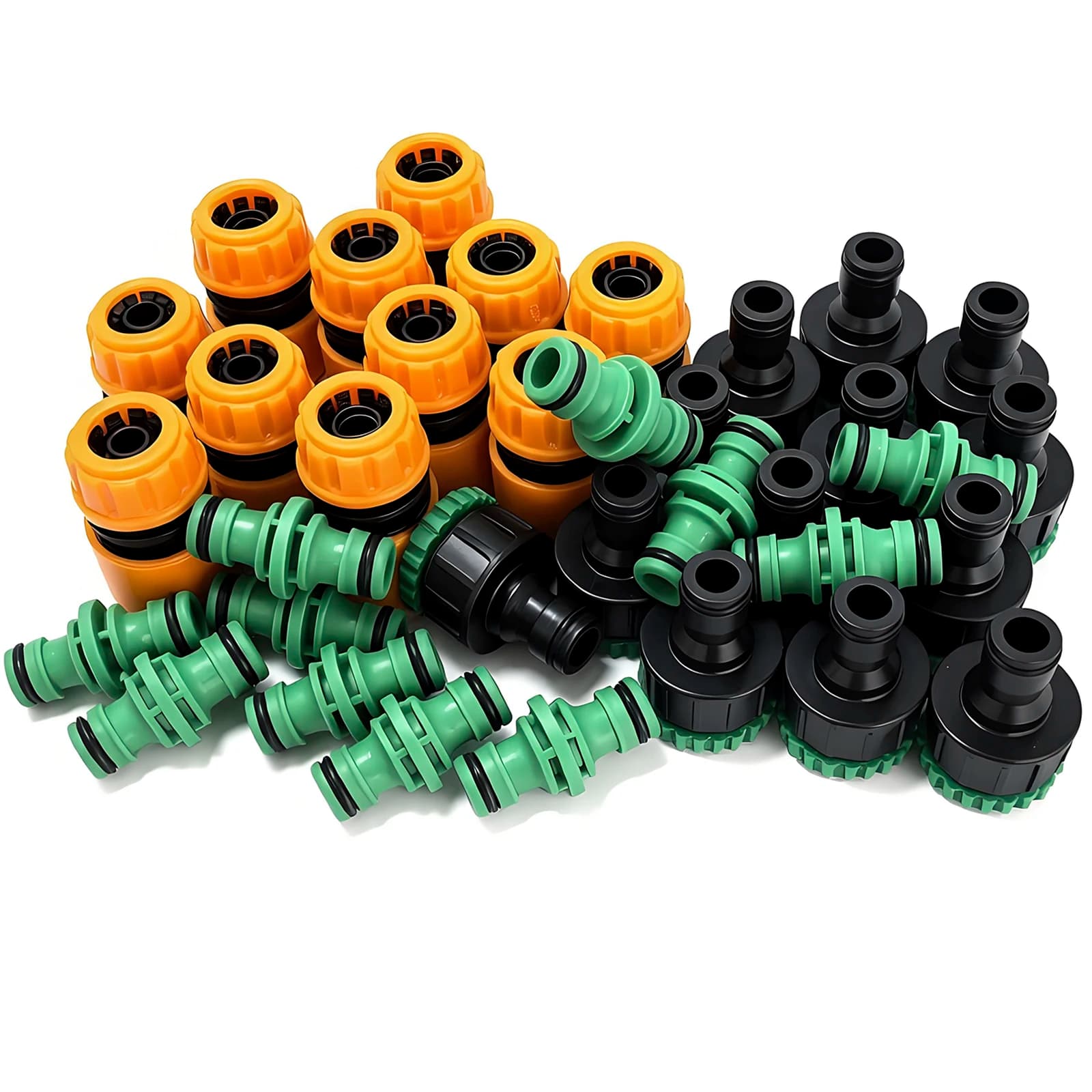 35 pz Tubo Rubinetto Connettore Rapido 3/4 e 1/2 Pollici Graden Tubo Acqua di Rubinetto Connettore Filettato Adattatore Rubinetto Per L'irrigazione del Giardino