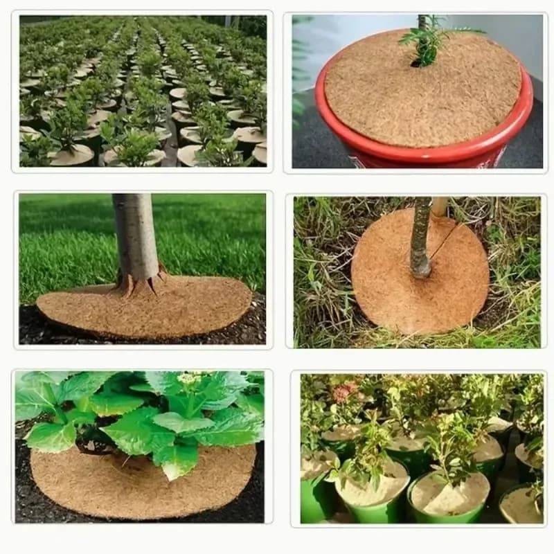 2026-Latest Models Fiber Plant Protection Mat Wood Fiber Plant Cover Moisturizing and Weed Prevention Mat Used for Potted Plants