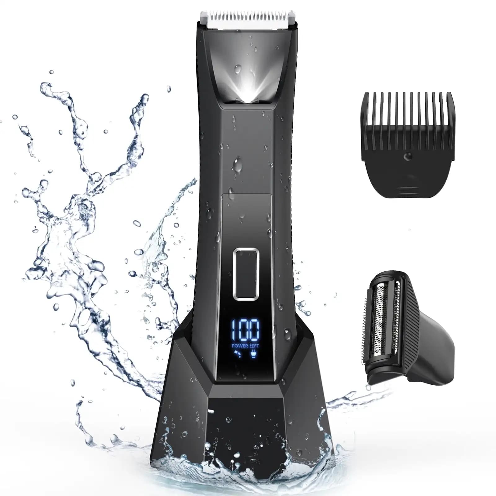 Manscape Trimmer per uomo, rasoio elettrico pubico a doppia testa, rasoio per palline inguine da uomo, impermeabile IPX7, regali per lui papà