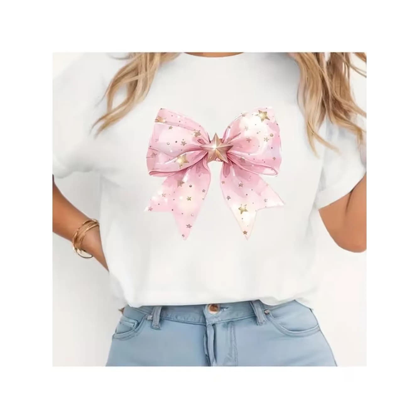 item picture plus size womens plus size 180g shirt l 5xl pink print round neck short sleeve blouse compatible suitable for spring summer fall casual wear machine washable everyday basic top for layering or gift