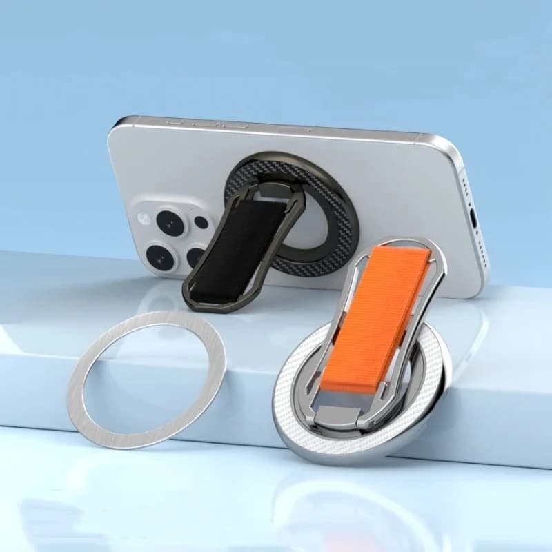 Nuovo Supporto Magnetico Potente per Telefono 2025 per Magsafe, Rotazione a 360 Gradi, Anello Magnetico Doppio per iPhone 14 15 16 Xiaomi