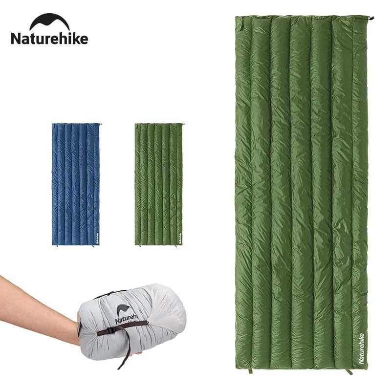 Naturehike CW295 waterproof warm sleeping bag double quilting 2 people ultralight winter camping duck down sleeping bags