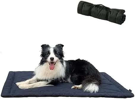 Cuccia da Viaggio per Cani GNarbor - Portatile, Impermeabile e Antiscivolo, 36"x23", Blu Scuro
