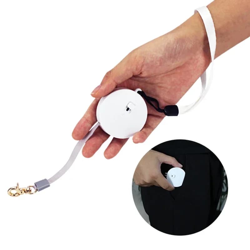 Guinzaglio per piccoli animali tascabile estensibile in nylon resistente, mini guinzaglio per cani, corda regolabile per cuccioli