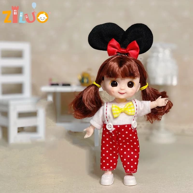 1/8 bambola BJD bambole da 16 cm simulazione 3D principessa vestire giocattoli per bambole per bambini bambole Munecas multi-giunto per ragazze regalo di compleanno