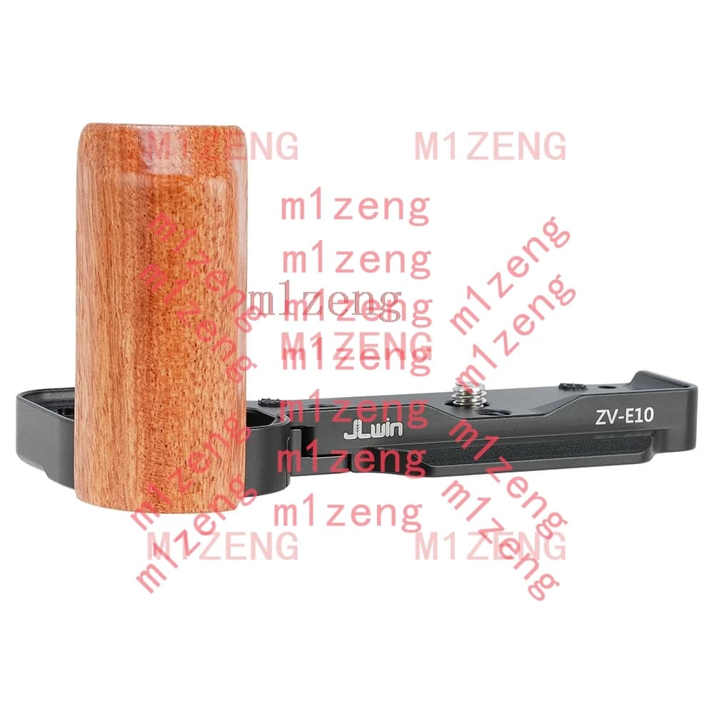 Adattatore per impugnatura con piastra a L/Supporto a sgancio rapido in legno ZV-E10 per treppiede fotocamera Sony ZVE10 Arca-swiss RRS