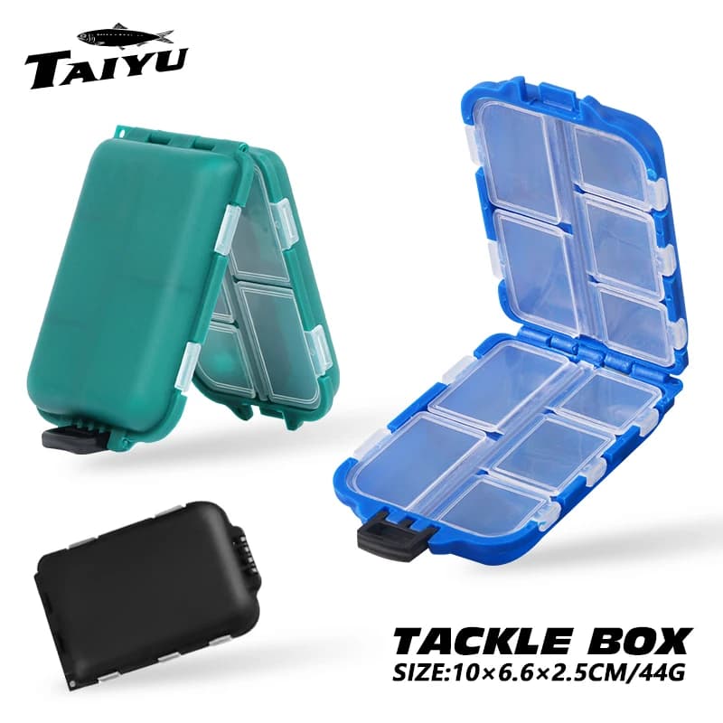 TAIYU Portable Fishing Box Mini Multifunctional Case Carp Fishing Lover Accessories Boxes for bait equipment SpoonBait Toolbox
