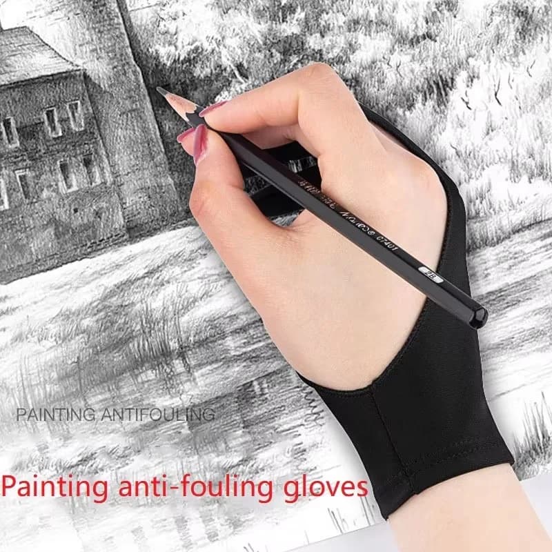 Guanti per tablet Guanti da disegno Guanto digitale da disegno a mano sinistra per disegno Guanto grafico Guanto per tablet con vernice