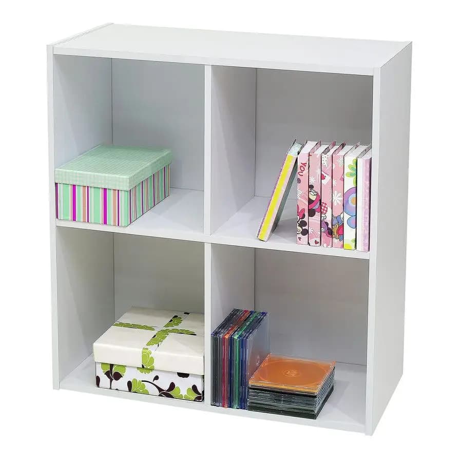 Bookcase Designs 4Cube, shelves, organizer for storing objects, white