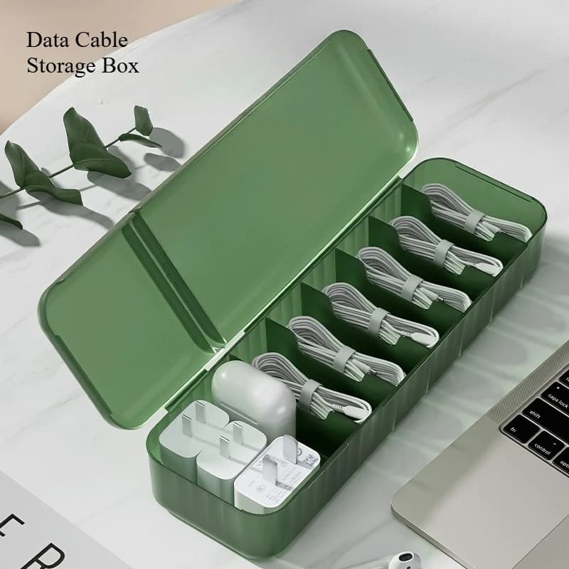 Organizzatore di cavi da tavolo da 1-2 pezzi con coperchio, scatola di gestione dei cavi per cavo dati, supporto per caricabatterie del telefono, organizer ordinato per cavi