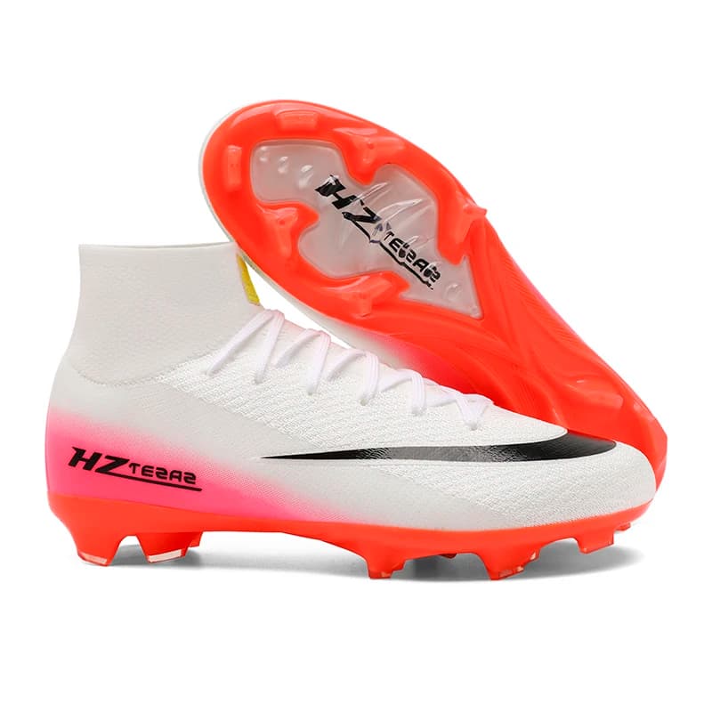 Nuove Scarpe da Calcio da Uomo Traspiranti con Tacchetti Lunghi, Scarpini da Allenamento per Ragazzi e Adulti, Antiscivolo, Comode per Partite e Sport all'Aperto