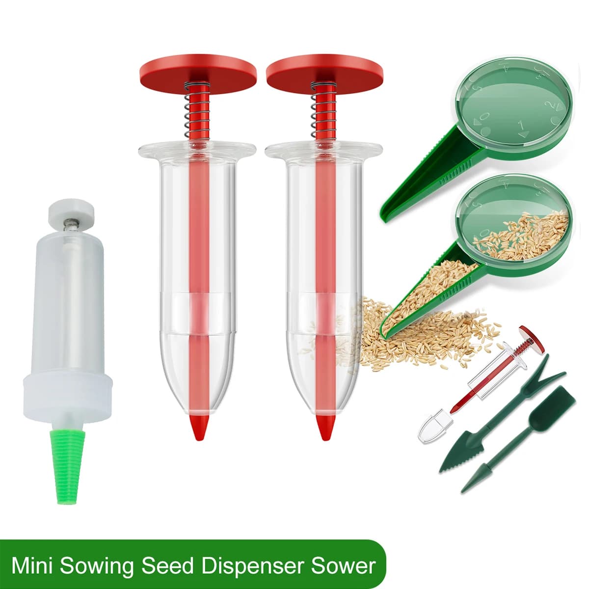 Mini manual sowing machine small planter adjustable multifunctional planter for gardening seed portable planter for flowers and plants