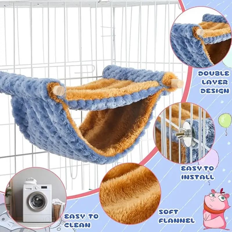 Hot and Soft Lover for Criceti, Pelo Bag for Small Animals, Ratti and Scoiattoli Cats, Pet Accessories