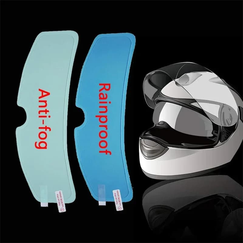 1/2/4PCS Motorcycle Helmet Clear Patch Film Anti-Fog Anti-Rain Film Nano Coating Sticker Motorbike Helmet Tools Accessories