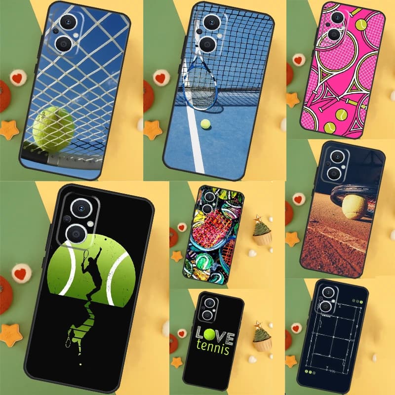 Custodia sportiva per palline da Tennis per OPPO Reno 11F 10 Pro 4 5 6 7 8 Lite 4Z 5Z 8T OPPO Find X5 X6 Pro X2 X3 Neo Cover