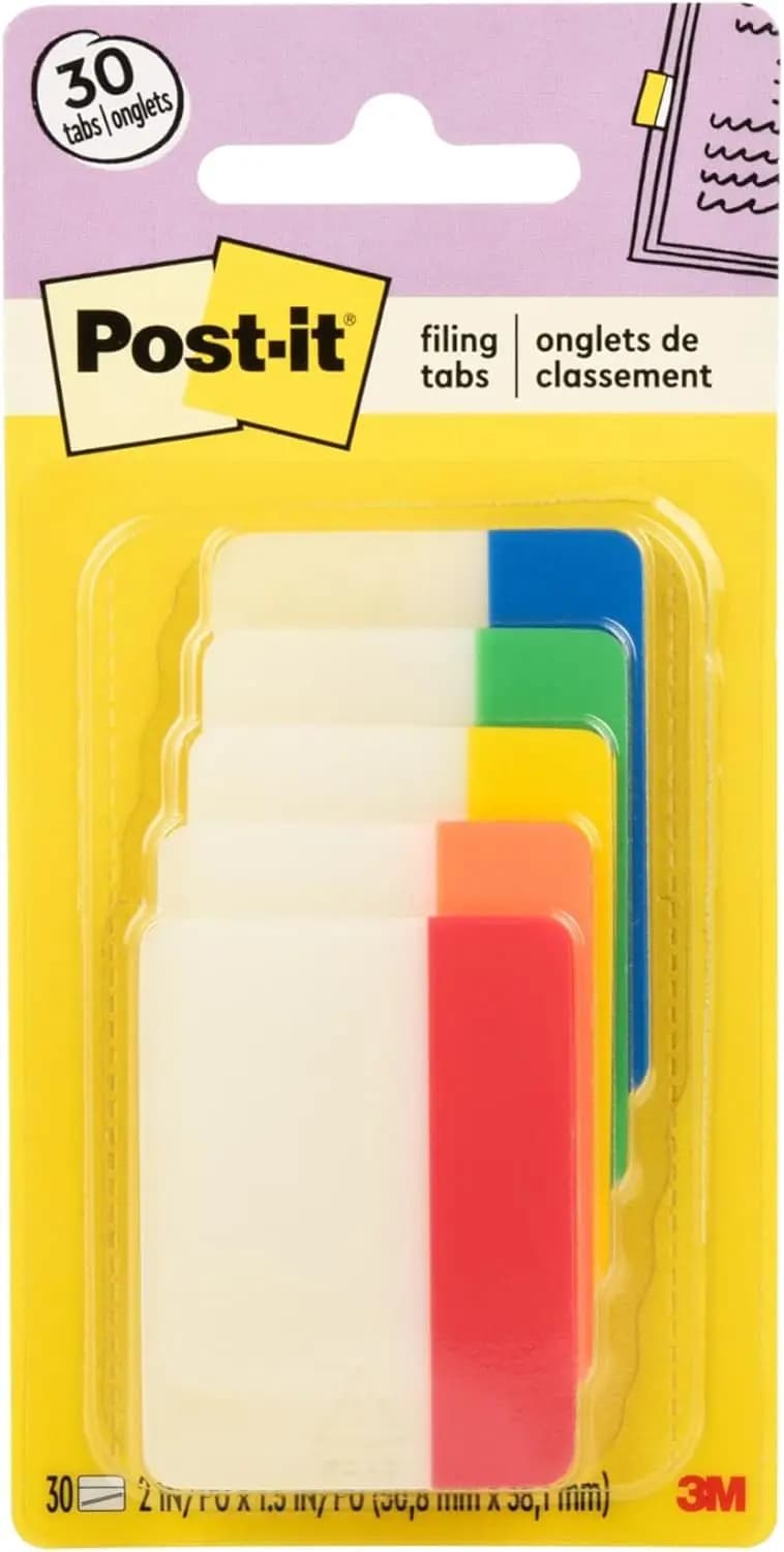 Etichette a tinta unita da 2 pollici, colori assortiti, 30 etichette per confezione per organizzare agende e quaderni