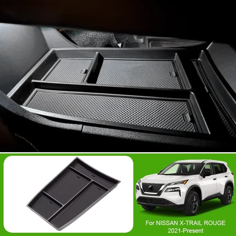 Auto ABS Bracciolo Scatola di Stoccaggio Sotto Centrol Organizzatore di Controllo Per NISSAN X-TRAIL ROUGE PATHFINDER 2021-presente Vassoio Accessori