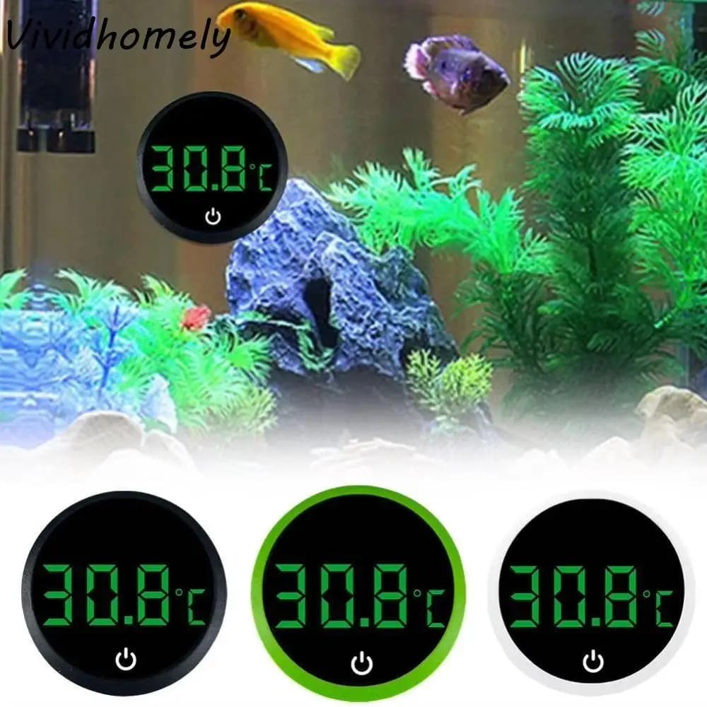 Termometro per acquario digitale autoadesivo Display a LED senza fili Termometro per acquario Esterno ad alta precisione