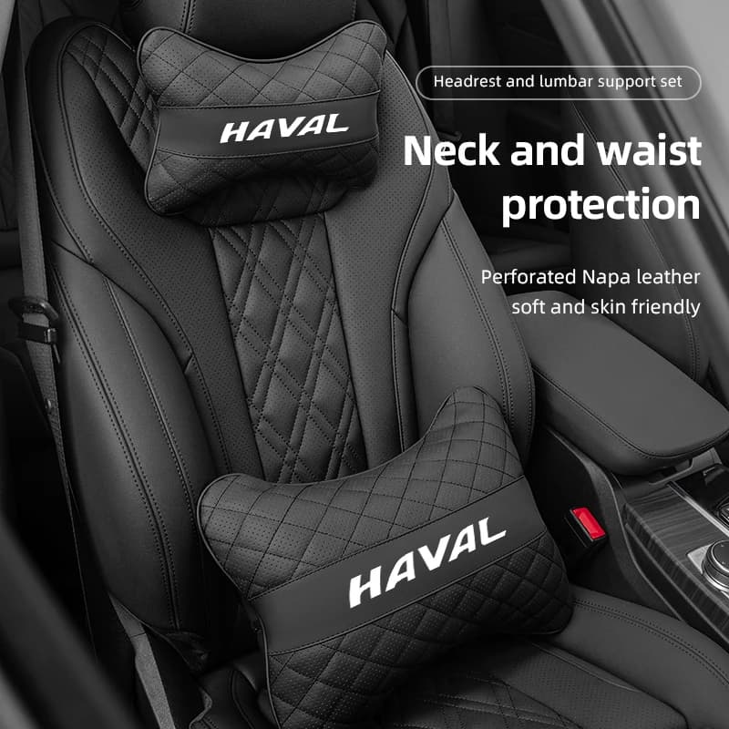 Cuscino Poggiatesta e Supporto Lombare per Sedile Auto per Great Wall Haval H6 H5 H7 Dargo M6 H9 H6S F7 F7X Jolion H2 H3 H8