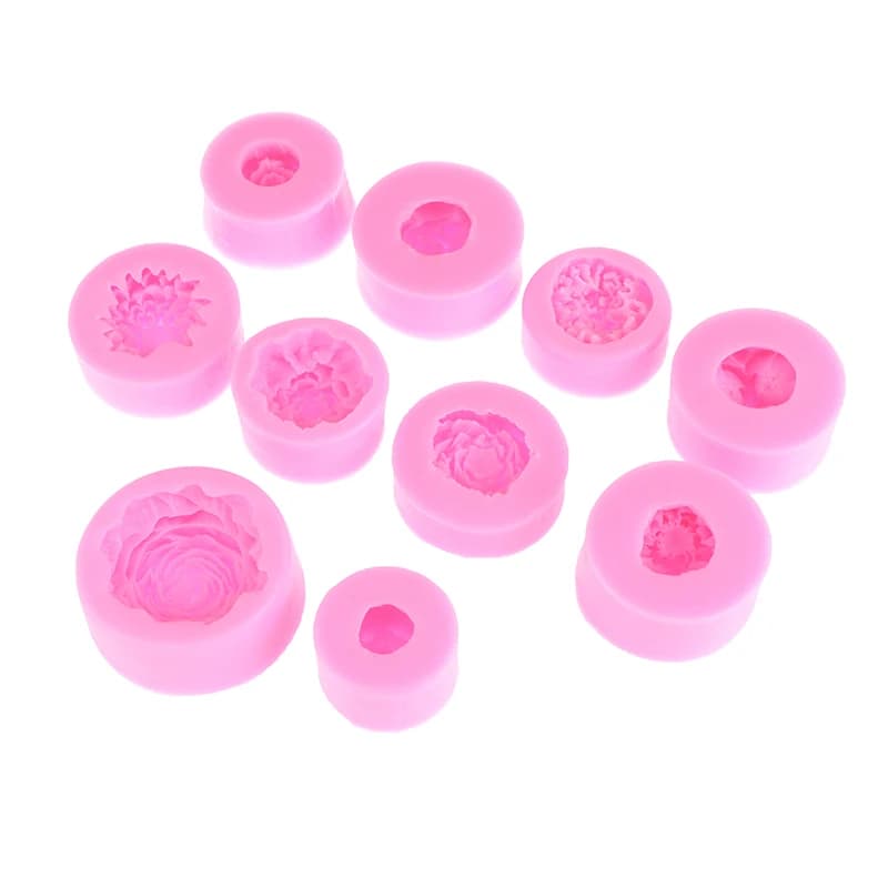 Stampo in Silicone con Motivi Floreali in Rilievo Multiuso per Torte, Cioccolato, Sapone, Candele Aromaterapiche, Dolci e Decorazioni Matrimoniali Fatte a Mano