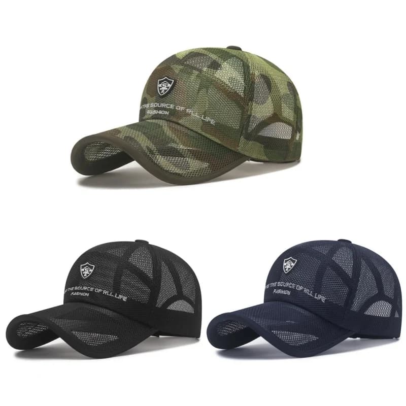 Cappello da Sole Traspirante in Rete ad Asciugatura Rapida per Uomo e Donna, Cappellino Sportivo da Corsa con Stampa Lettering, Visiera per Tennis, Golf e Baseball
