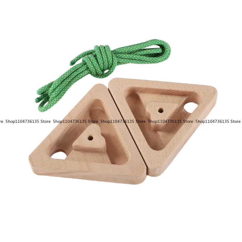 Home Use wooden triangular climbing keyboard, horizontal pull-up bar suspended for indoors portable for finger training