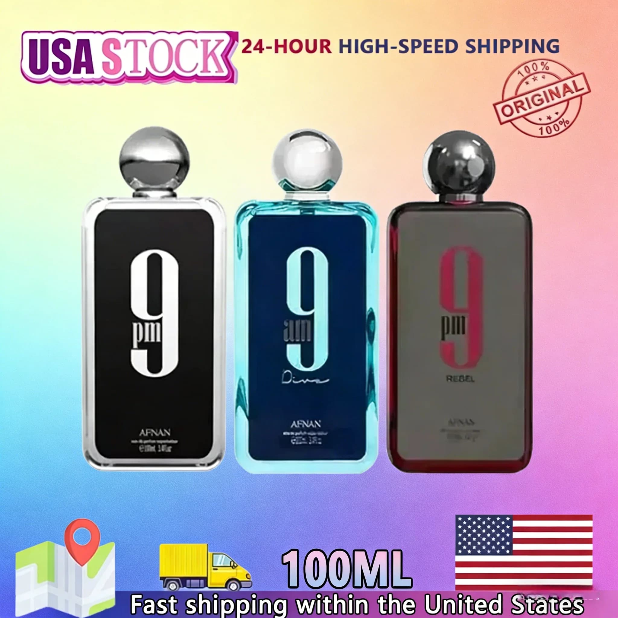 9PM Eau de Parfum da uomo 100ml (3.4 Fl Oz) – Profumo orientale gourmet a lunga durata di Feronomas, Colonia irresistibile per uomo