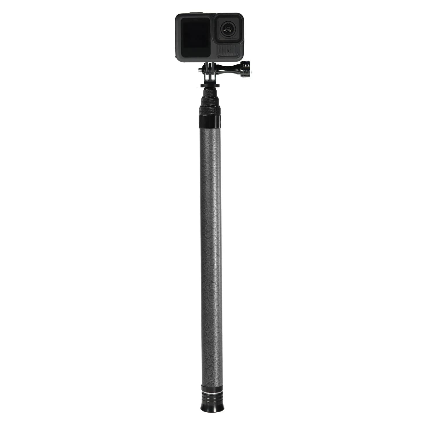 Adattatore di montaggio/Pastone selfie invisibile in fibra di carbonio Monopiede portatile allungabile per DJI Osmo360 per GoPro per fotocamera Insta360